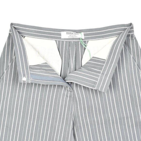 People Tree Emerson Striped Trousers Gray NEW - 6 - Picture 6 of 7